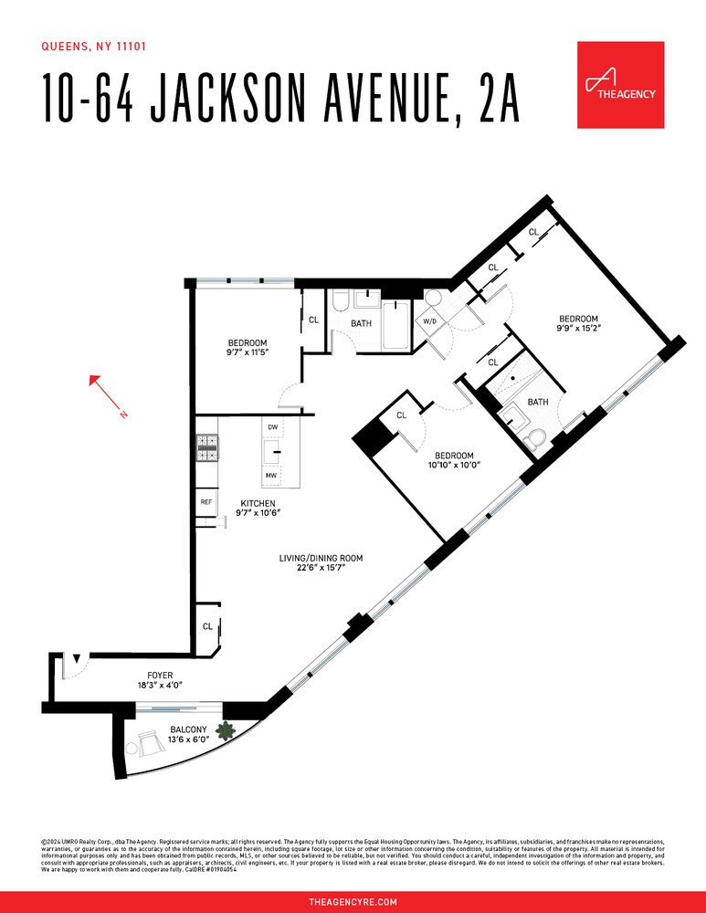 Floor plan of 10-64 Jackson Avenue 2A