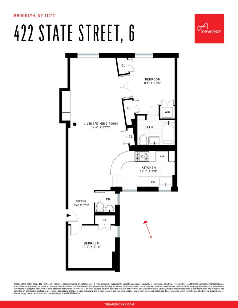 Floor plan of 422 State Street 6