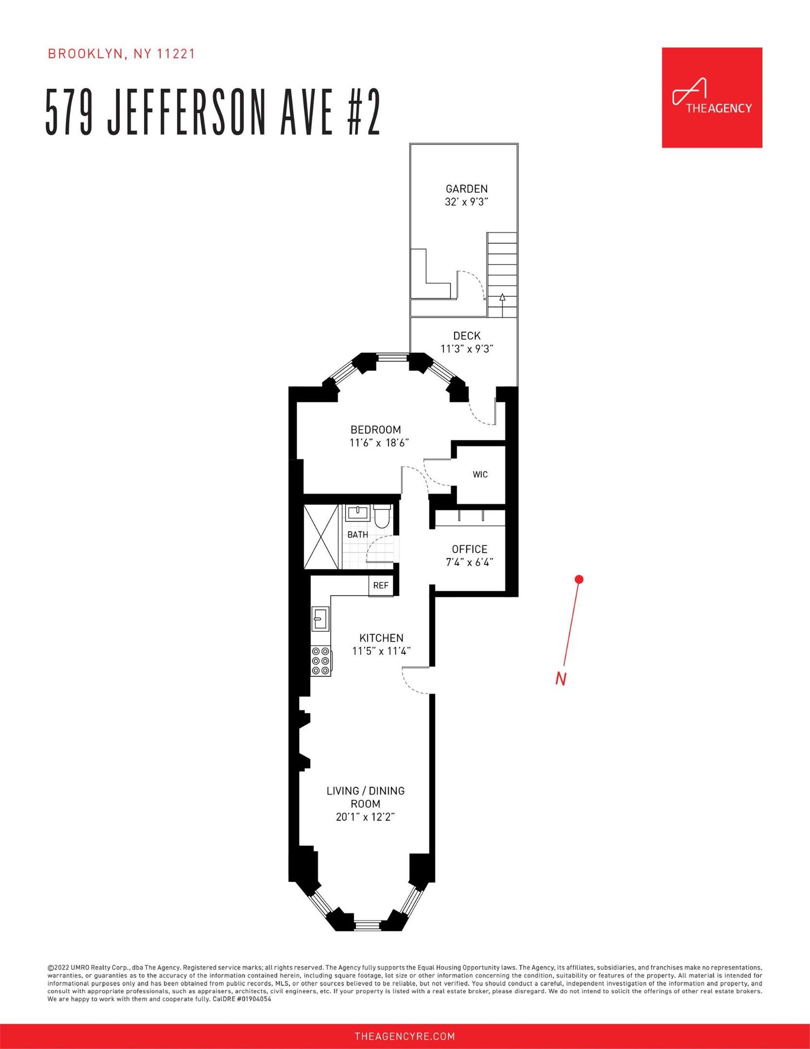 Floor plan of 579 Jefferson Avenue 2