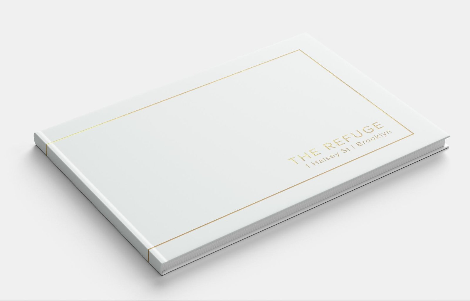 The Refuge brochure with a white cover