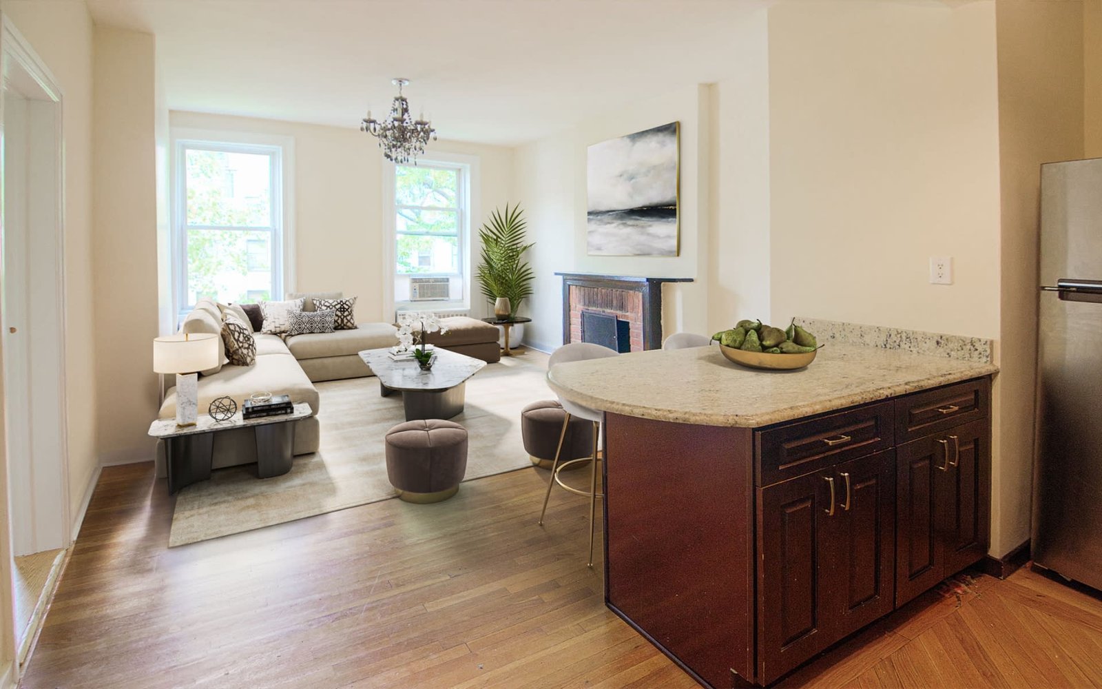 After virtual staging